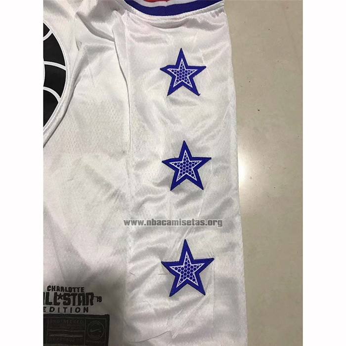 Camiseta All Star 2019 Toronto Raptors Kawhi Leonard NO 2 Blanco